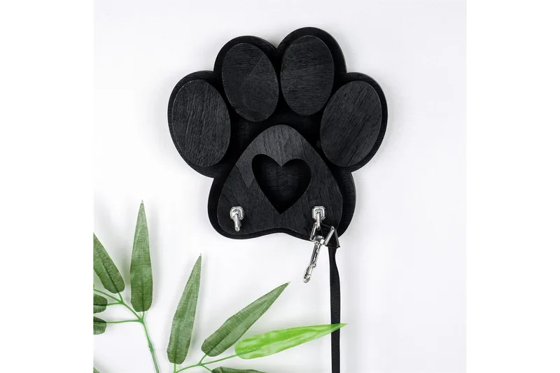 Hattuhylly Furbaby 17x4 cm - Musta - Säilytys - Hylly - Hattuhylly