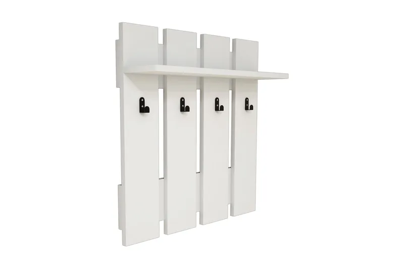 Hattuhylly Carinaro 70x18 cm, Valkoinen