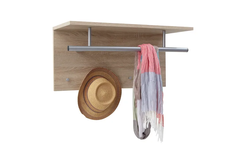 Hattuhylly Manny 72 cm, Tammi