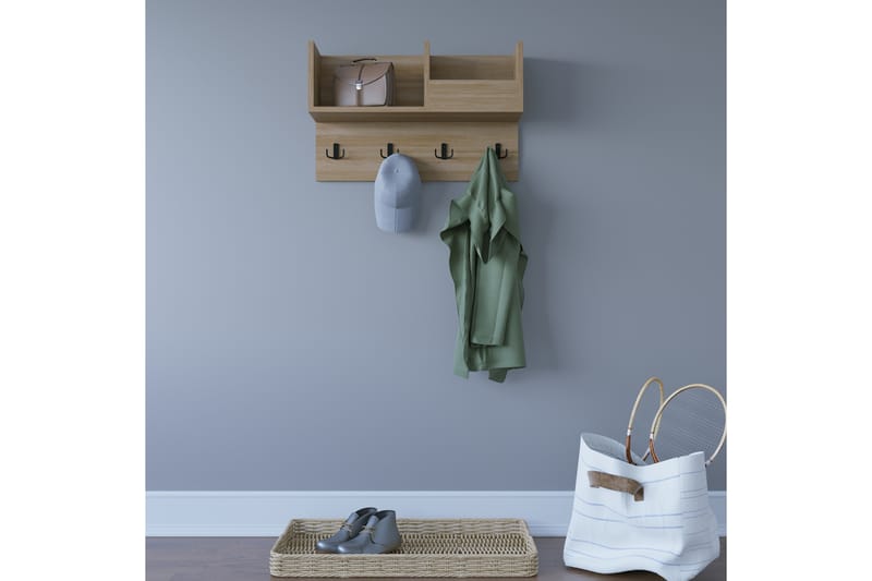 Hattuhylly Sameul 72x24 cm - Luonnonväri - Säilytys - Hylly - Hattuhylly