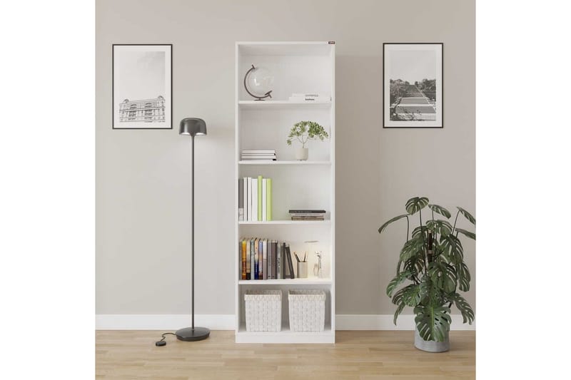 Hemani Kirjahylly 64 cm - Valkoinen - Säilytys - Hylly - Kirjahylly