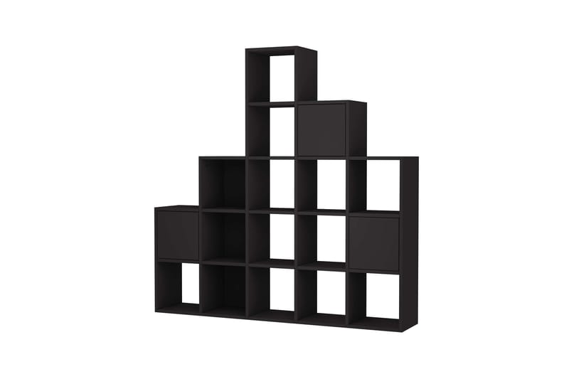 Hideo Kirjahylly 150,8 cm, Musta