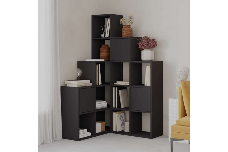 Hideo Kirjahylly 150,8 cm - Musta - Säilytys - Hylly - Kirjahylly