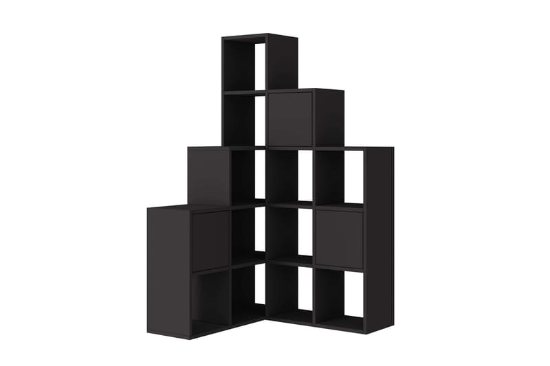 Hideo Kirjahylly 150,8 cm - Musta - Säilytys - Hylly - Kirjahylly