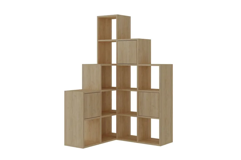 Hideo Kirjahylly 150,8 cm, Ruskea/Tammi