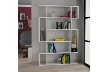 Homitis kirjahylly 108 cm maalattu puu - Valkoinen - Säilytys - Hylly - Kirjahylly