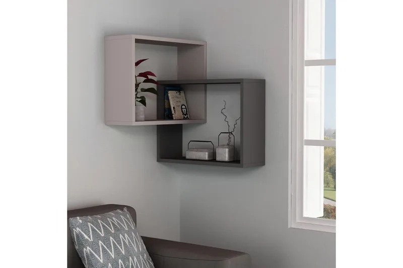 Homitis Seinähylly - Säilytys - Hylly - Kulmahylly