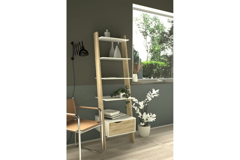 Hostafranc Kirjahylly 180 cm - Luonnonväri - Säilytys - Hylly - Kirjahylly