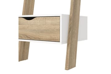 Hostafranc kirjahylly 55,1 cm tammi - Valkoinen - Säilytys - Hylly - Kirjahylly