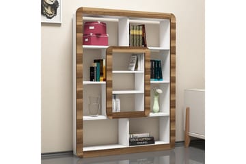 Hovdane kirjahylly 24 cm - Valkoinen|Ruskea - Säilytys - Hylly - Kirjahylly