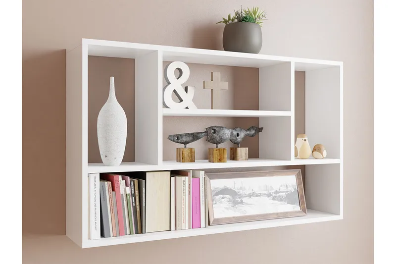 Hylly 100 cm - Valkoinen - Säilytys - Hylly - Seinähylly