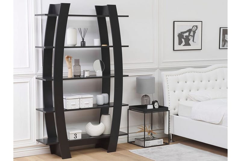 Hylly Avaholm - Musta - Säilytys - Hylly - Kirjahylly