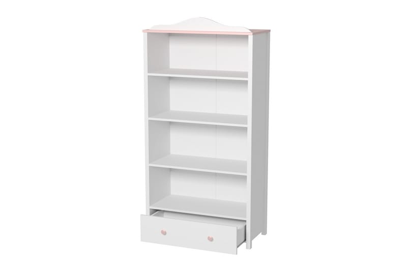 Hylly Luna 85x42x171 cm - Valkoinen - Säilytys - Hylly - Kirjahylly