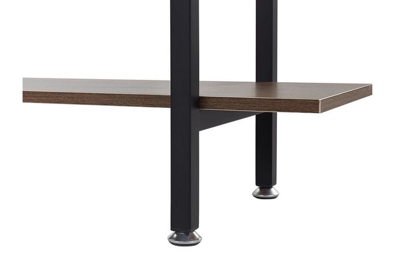 Hylly Quardon 90x30 cm - Tumma puu/musta - Säilytys - Hylly - Kirjahylly