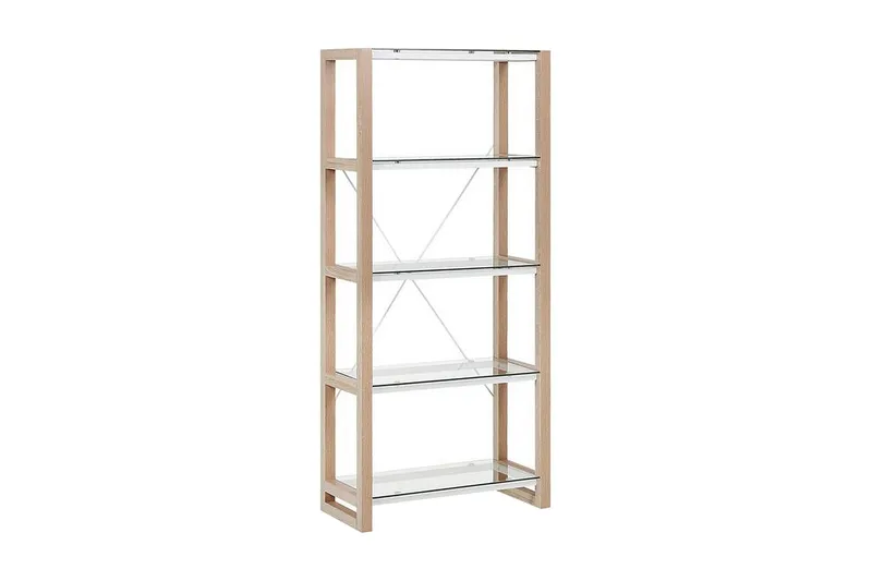 Hylly Skiatook 68x30 cm, Valkoinen / vaalea puu