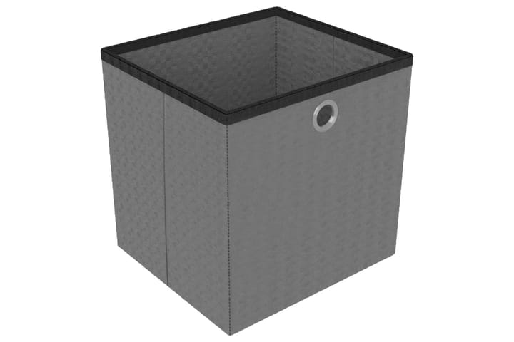 4 kuution esittelyhylly + laatikot musta 69x30x72,5cm kangas - Hyllyjärjestelmä