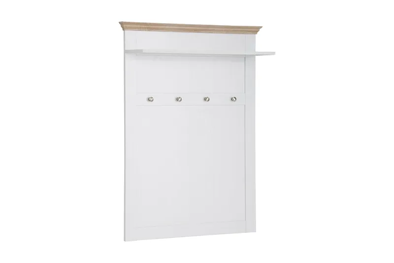 Hylly Borgela 80 cm, Valkoinen/Ruskea