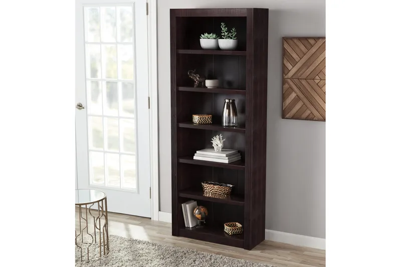Kirjahylly Bailey 82,5 cm Leveä - Ruskea - Säilytys - Hylly - Kirjahylly