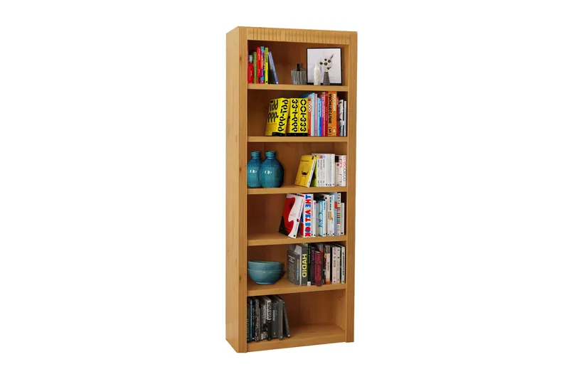 Kirjahylly Bailey 82,5 cm Leveä - Ruskea - Säilytys - Hylly - Kirjahylly