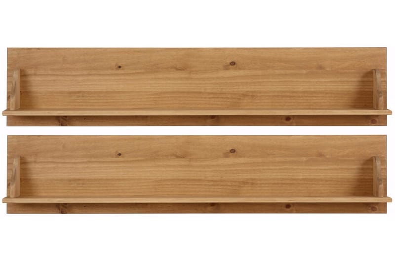 Seinähylly Moana 120 cm 2-pak - Ruskea - Säilytys - Hylly - Hyllyjärjestelmä