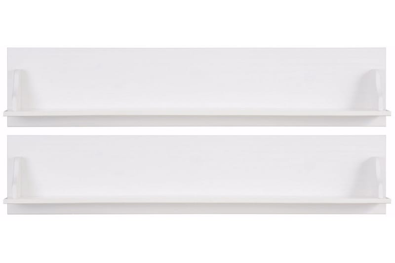 Seinähylly Moana 120 cm 2-pak - Valkoinen - Säilytys - Hylly - Hyllyjärjestelmä