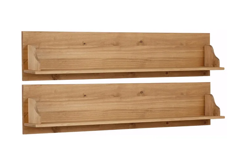 Seinähylly Moana 120 cm 2-pak, Ruskea