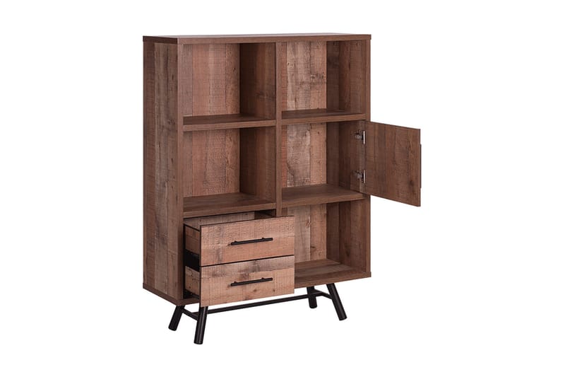 Illari kirjahylly 97 cm pähkinä - Ruskea - Säilytys - Hylly - Kirjahylly
