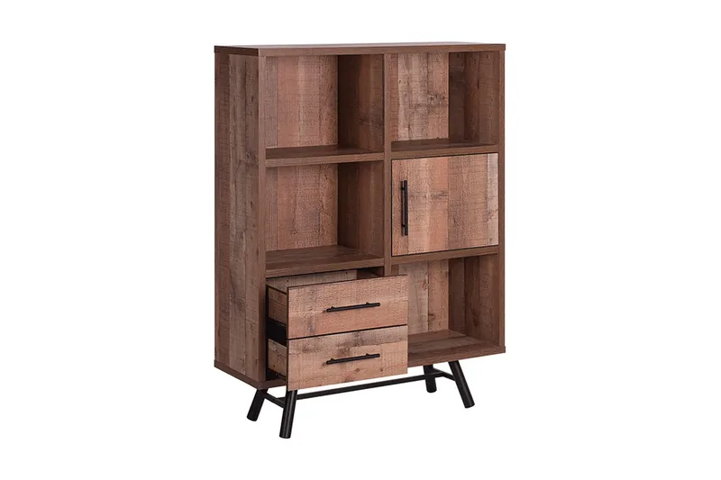 Illari kirjahylly 97 cm pähkinä - Ruskea - Säilytys - Hylly - Kirjahylly
