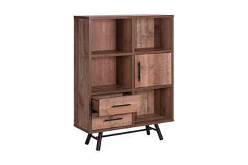 Illari kirjahylly 97 cm pähkinä - Ruskea - Säilytys - Hylly - Kirjahylly