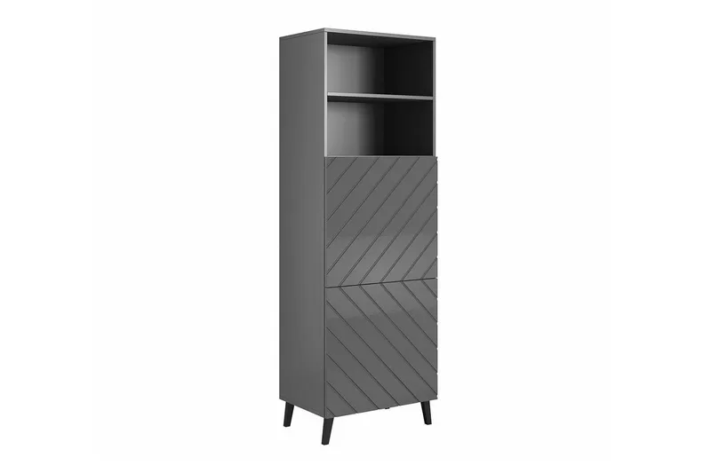 Juniskär kirjahylly 60 cm maalattua puuta, Harmaa