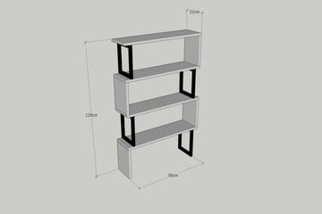 Kalune kirjahylly 128 cm pähkinä - Ruskea - Säilytys - Hylly - Kirjahylly