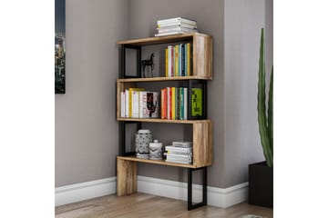 Kalune kirjahylly 128 cm pähkinä - Ruskea - Säilytys - Hylly - Kirjahylly