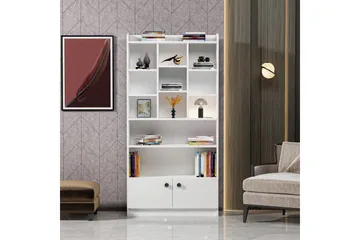 Kashiwa kirjahylly 90x30 cm valkoinen - Hanah Home - Säilytys - Hylly - Kirjahylly