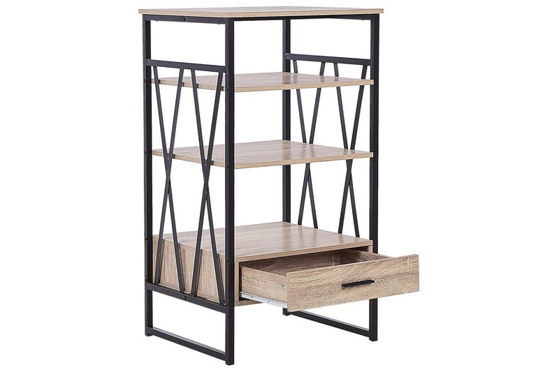 Keene kirjahylly 56 cm tammi - Vaaleanruskea - Säilytys - Hylly - Kirjahylly