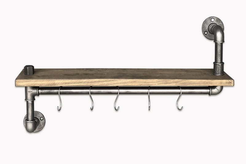 Keittiöhylly Arthur Putki/Puu - Säilytys - Vaatesäilytys - Vaatenaulakko - Koukkunaulakot