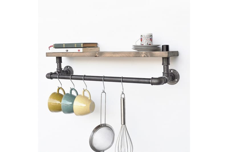 Keittiöhylly Arthur Putki/Puu - Säilytys - Vaatesäilytys - Vaatenaulakko - Koukkunaulakot