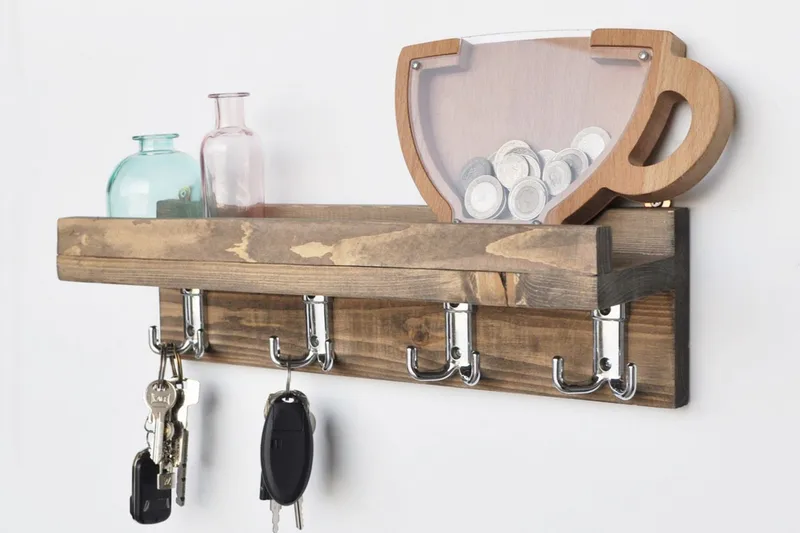 Keittiöhylly Belfer 40 cm - Pähkinä - Säilytys - Hylly - Seinähylly