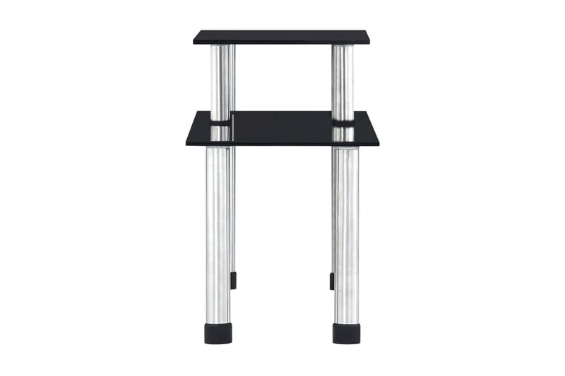 Keittiöhylly musta 45x16x26 cm karkaistu lasi - Musta - Säilytys - Hylly - Kirjahylly