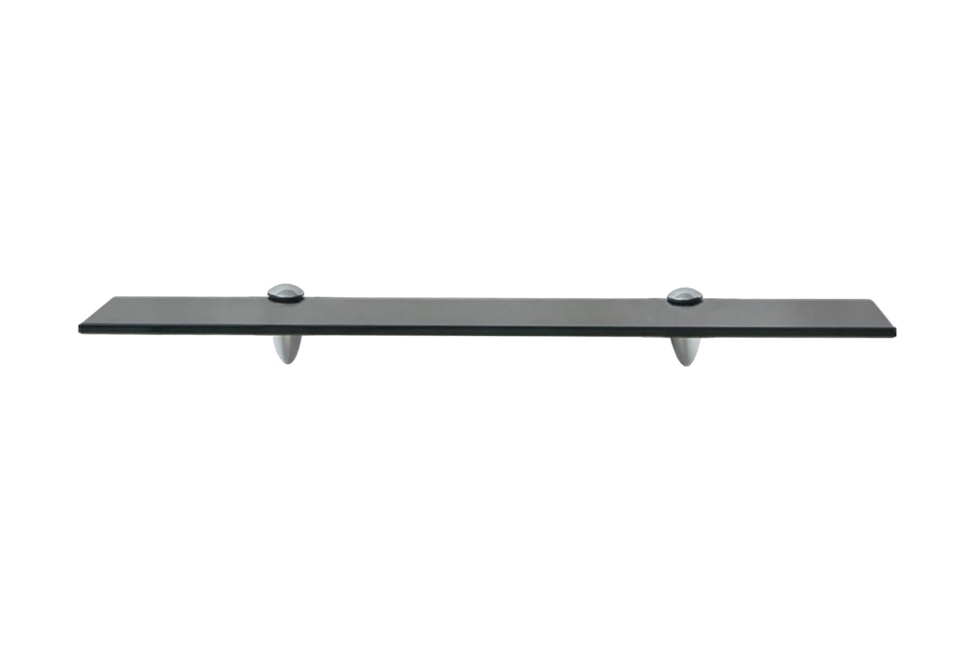 Kelluva hylly Lasi 60x10 cm 8 mm - Musta - Säilytys - Hylly - Seinähylly