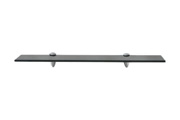 Kelluva hylly Lasi 60x10 cm 8 mm - Musta - Säilytys - Hylly - Seinähylly