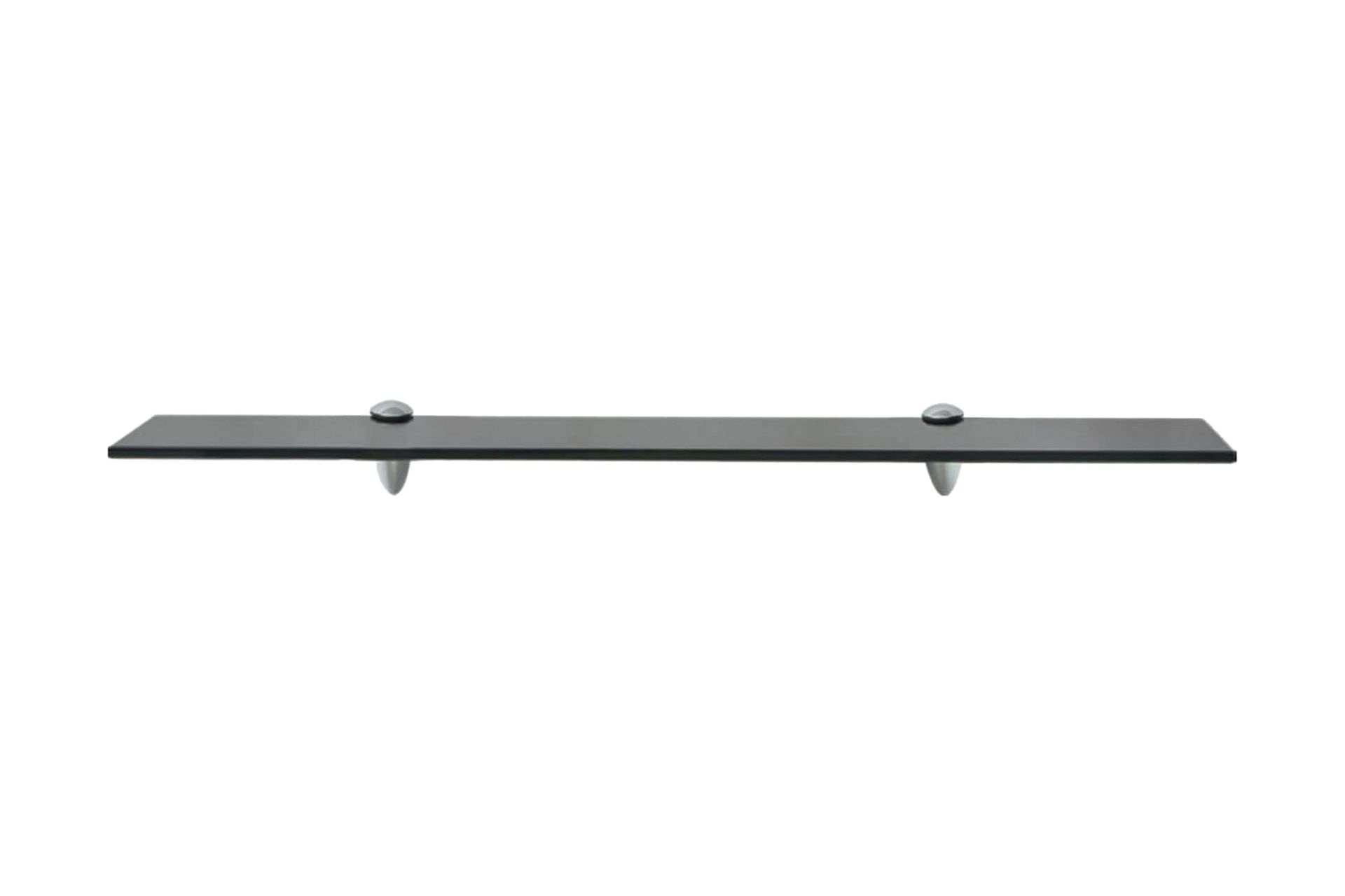 Kelluva hylly Lasi 70x10 cm 8 mm - Musta - Säilytys - Hylly - Seinähylly