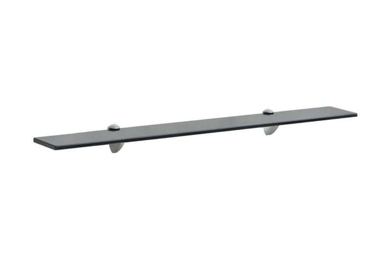 Kelluva hylly Lasi 80x20 cm 8 mm - Musta - Säilytys - Hylly - Seinähylly