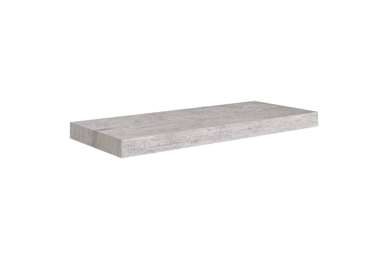 Kelluva seinähylly betoninharmaa 60x23,5x3,8 cm MDF - Harmaa - Seinähylly - Keittiöhylly - Hylly