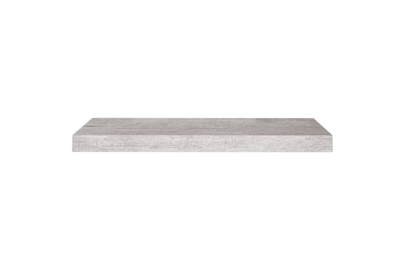 Kelluva seinähylly betoninharmaa 60x23,5x3,8 cm MDF - Harmaa - Seinähylly - Keittiöhylly - Hylly