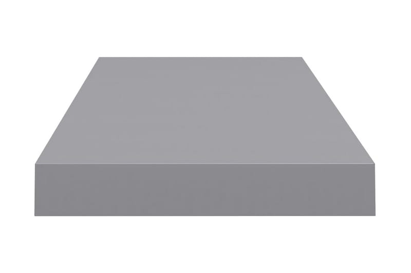 Kelluva seinähylly harmaa 60x23,5x3,8 cm MDF - Harmaa - Säilytys - Hylly - Seinähylly