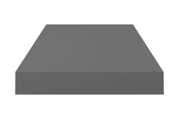 Kelluva seinähylly korkeakiilto harmaa 50x23x3,8 cm MDF - Harmaa - Säilytys - Hylly - Seinähylly