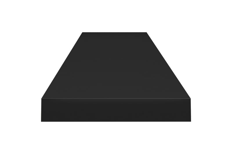 Kelluva seinähylly musta 120x23,5x3,8 cm MDF - Musta - Säilytys - Hylly - Seinähylly