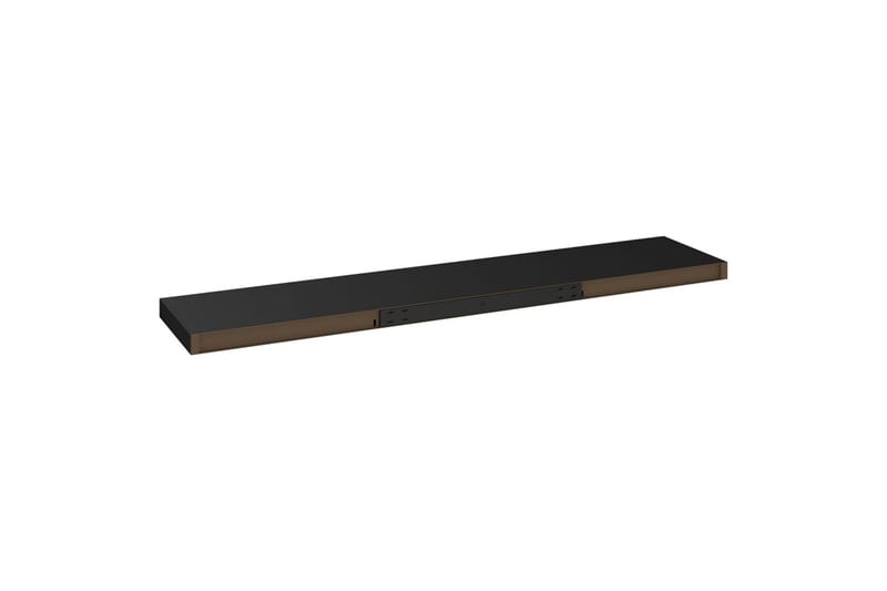 Kelluva seinähylly musta 120x23,5x3,8 cm MDF - Musta - Säilytys - Hylly - Seinähylly