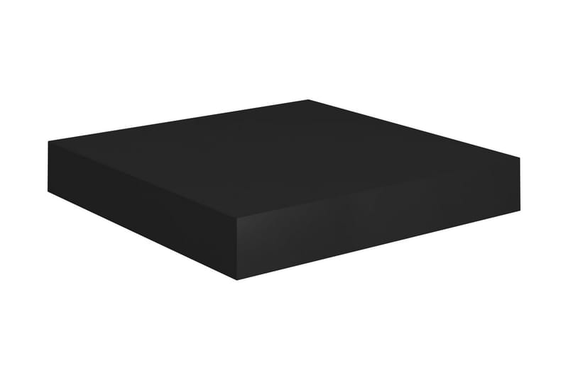 Kelluva seinähylly musta 23x23,5x3,8 cm MDF - Musta - Säilytys - Hylly - Seinähylly