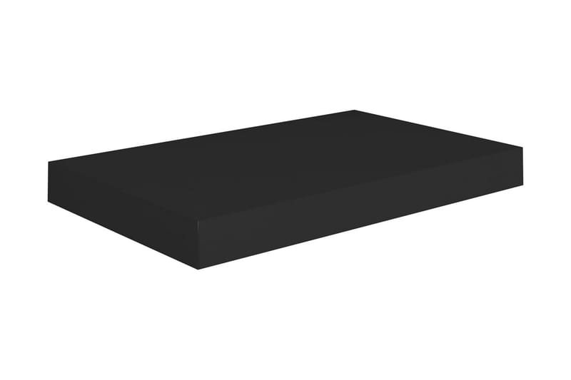 Kelluva seinähylly musta 40x23x3,8 cm MDF - Musta - Säilytys - Hylly - Seinähylly